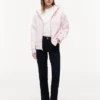 Felpa con cappuccio e zip dal taglio comodo Felpa con cappuccio e zip dal taglio comodo