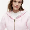 Felpa con cappuccio e zip dal taglio comodo Felpa con cappuccio e zip dal taglio comodo