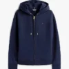 Felpa con cappuccio e zip dal taglio comodo Felpa con cappuccio e zip dal taglio comodo