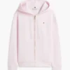 Felpa con cappuccio e zip dal taglio comodo Felpa con cappuccio e zip dal taglio comodo