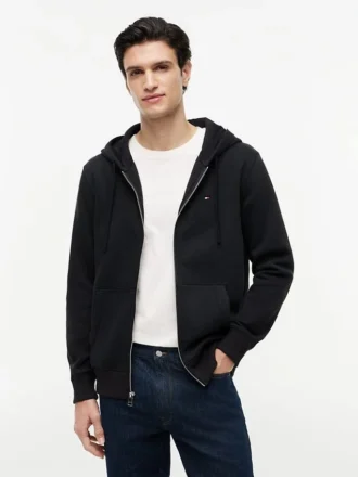 Felpa con cappuccio e zip Essential