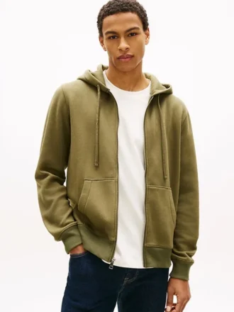 Felpa con cappuccio e zip Essential