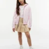 Felpa con cappuccio e zip per bambini con logo Tommy in stile college Felpa con cappuccio e zip per bambini con logo Tommy in stile college