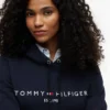 Felpa con cappuccio in pile con logo Tommy Felpa con cappuccio in pile con logo Tommy