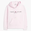 Felpa con cappuccio in pile con logo Tommy Felpa con cappuccio in pile con logo Tommy