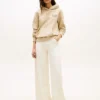 Felpa con cappuccio melange con logo Monotype Felpa con cappuccio melange con logo Monotype