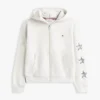 Felpa con cappuccio per bambini con logo a stella in strass