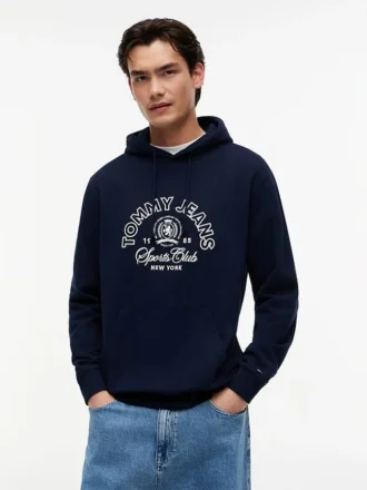 Felpa con cappuccio Tommy Jeans con logo Sports Club