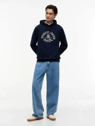 Felpa con cappuccio Tommy Jeans con logo Sports Club