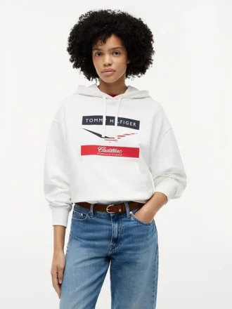 Felpa con cappuccio Tommy x Cadillac F1® Team Chevron