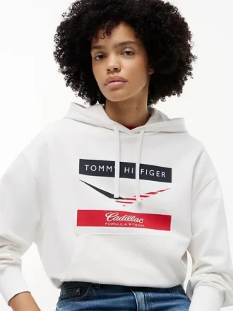 Felpa con cappuccio Tommy x Cadillac F1® Team Chevron