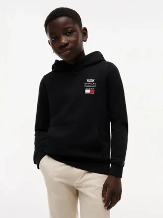 Felpa con cappuccio Tommy x Cadillac F1® Team Logo per bambini