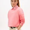 Felpa con logo Tommy glitterato per bambini