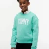 Felpa con logo Tommy per bambina