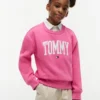 Felpa con logo Tommy per bambina Felpa con logo Tommy per bambina