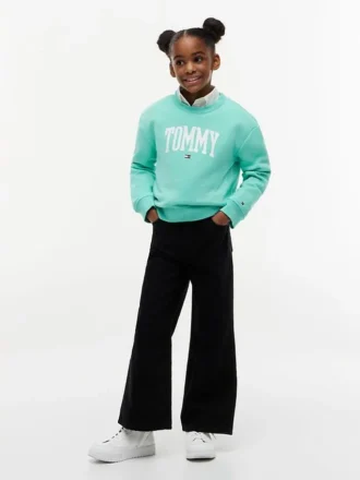 Felpa con logo Tommy per bambina