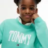 Felpa con logo Tommy per bambina