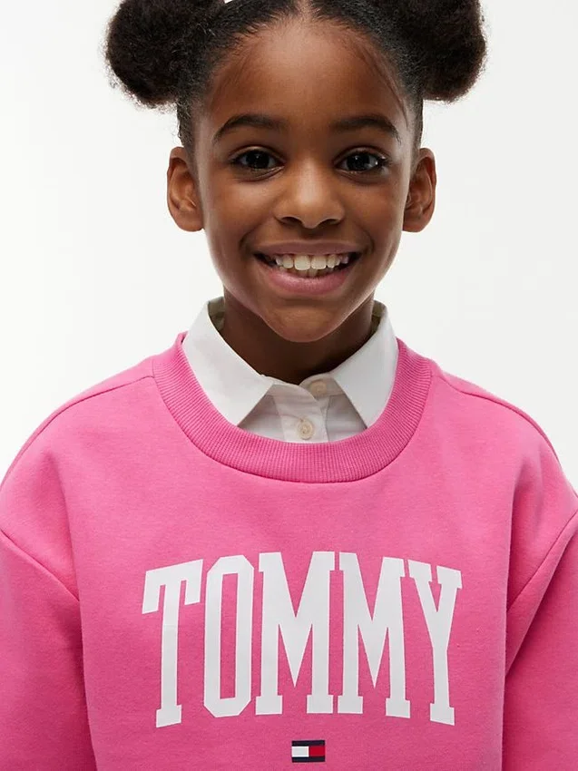 Felpa con logo Tommy per bambina Felpa con logo Tommy per bambina