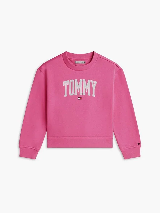 Felpa con logo Tommy per bambina Felpa con logo Tommy per bambina
