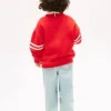 Felpa con stampa bandiera ondulata per bambini Felpa con stampa bandiera ondulata per bambini