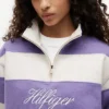 Felpa con zip a un quarto e interno spazzolato Felpa con zip a un quarto e interno spazzolato