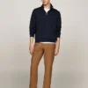 Felpa con zip a un quarto Intechno Knit