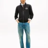 Felpa con zip in pile Flex con logo ad arco Felpa con zip in pile Flex con logo ad arco
