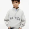 Felpa da bambino con zip a un quarto Felpa da bambino con zip a un quarto