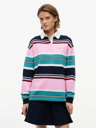 Felpa da rugby Tommy Jeans dalla vestibilità comoda