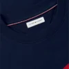 Felpa girocollo con logo bandiera ondulata Felpa girocollo con logo bandiera ondulata
