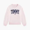 Felpa girocollo con logo Tommy in stile college Felpa girocollo con logo Tommy in stile college