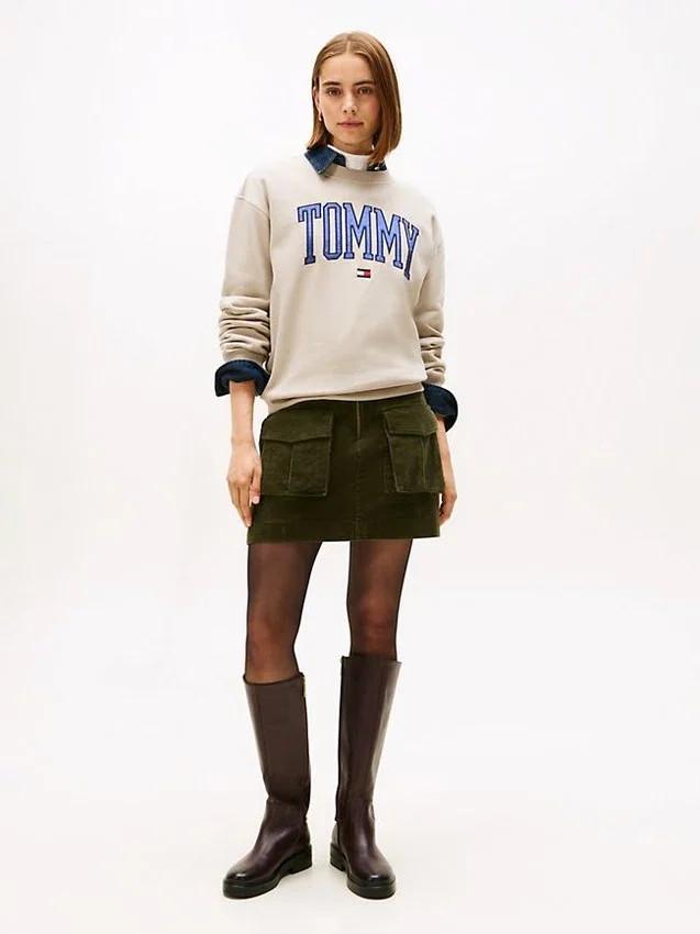 Felpa girocollo con logo Tommy Varsity Felpa girocollo con logo Tommy Varsity