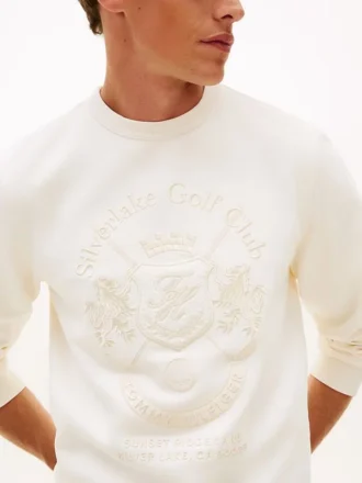 Felpa in maglia Intechno con logo Club tono su tono