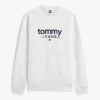 Felpa in pelle scamosciata con logo Tommy Jeans Felpa in pelle scamosciata con logo Tommy Jeans