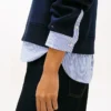 Felpa in pile effetto a strati Felpa in pile effetto a strati