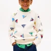 Felpa per bambini con bandiera da vela su tutta la superficie Felpa per bambini con bandiera da vela su tutta la superficie