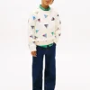 Felpa per bambini con bandiera da vela su tutta la superficie Felpa per bambini con bandiera da vela su tutta la superficie