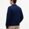 Felpa polo con logo floreale e zip a un quarto Felpa polo con logo floreale e zip a un quarto