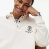 Felpa polo da rugby con stemma monogramma Felpa polo da rugby con stemma monogramma