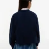 Felpa raglan con bandiera tono su tono per bambina Felpa raglan con bandiera tono su tono per bambina