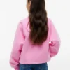Felpa raglan con bandiera tono su tono per bambina Felpa raglan con bandiera tono su tono per bambina