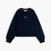 Felpa raglan con bandiera tono su tono per bambina Felpa raglan con bandiera tono su tono per bambina