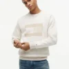 Felpa raglan con logo bandiera e interno spazzolato Felpa raglan con logo bandiera e interno spazzolato