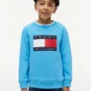 Felpa raglan con logo Tommy Flag per bambini Felpa raglan con logo Tommy Flag per bambini