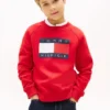 Felpa raglan con logo Tommy Flag per bambini Felpa raglan con logo Tommy Flag per bambini