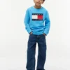 Felpa raglan con logo Tommy Flag per bambini Felpa raglan con logo Tommy Flag per bambini