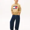Felpa raglan con logo Tommy Flag per bambini Felpa raglan con logo Tommy Flag per bambini