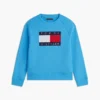 Felpa raglan con logo Tommy Flag per bambini Felpa raglan con logo Tommy Flag per bambini