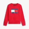 Felpa raglan con logo Tommy Flag per bambini Felpa raglan con logo Tommy Flag per bambini