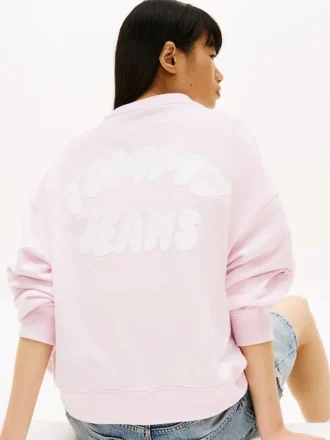 Felpa squadrata con stampa a palloncini Tommy Jeans
